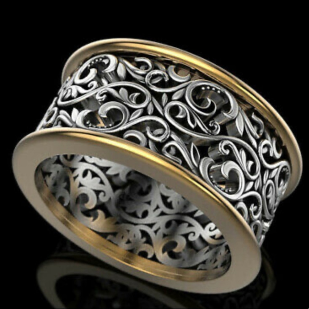 New 925 Sterling silver Unique Ring Beautiful Pattern - Picture 3 of 3
